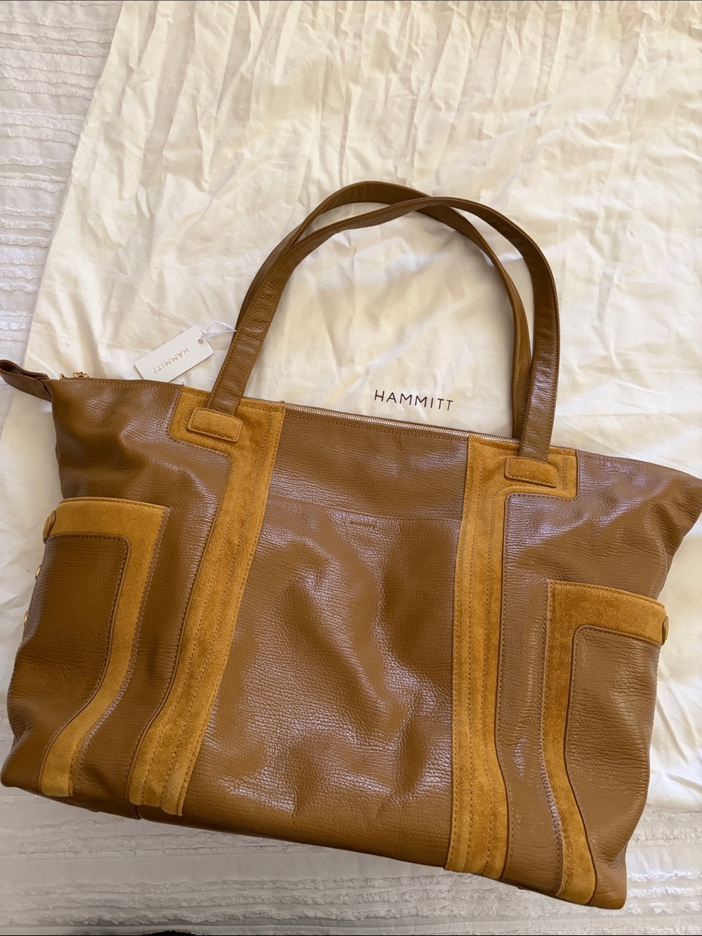 Hammitt Otis Weekender Golden Valley Tan luggage tote